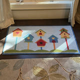 Rug Hooked Birdhouse Pattern Area Rug - thumbnail 1 of 12