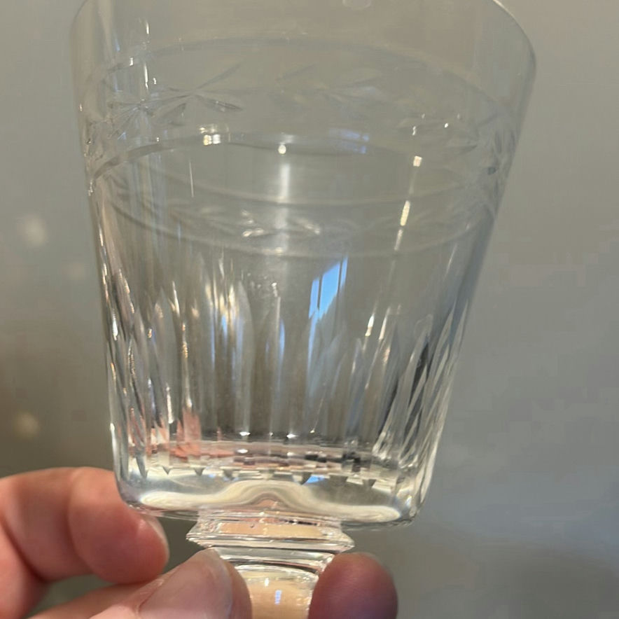 Set of Cut Crystal Stemware Glasses - Vintage - image 5 of 12