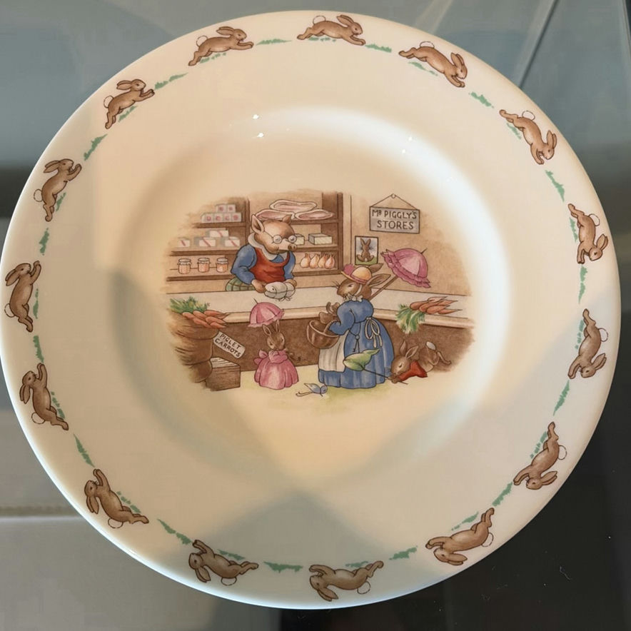 DANSK Wood Serving Tray, Bunnykins Plate, & Pottery - image 2 of 21