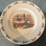 DANSK Wood Serving Tray, Bunnykins Plate, & Pottery - thumbnail 2 of 21