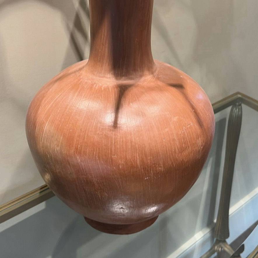 Decorative Wooden Floral Arrangement in Clay Vase - image 8 of 10