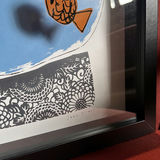 Framed Fishbowl Art Piece by Jane Ormes - thumbnail 3 of 7