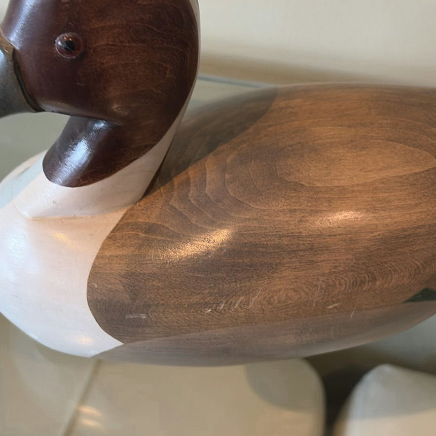 Jim Harkness 1989 Pintail Wooden Duck Decoy - image 4 of 11