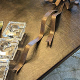 Crystal Candle Holders and Metal Candle Snuffer with Decorative Centerpiece - thumbnail 13 of 13