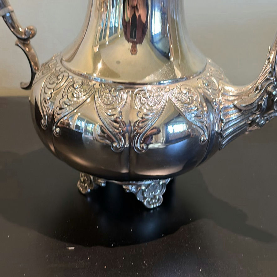 Silver Plate Tea and Coffee Serving Set with Tray - image 12 of 31