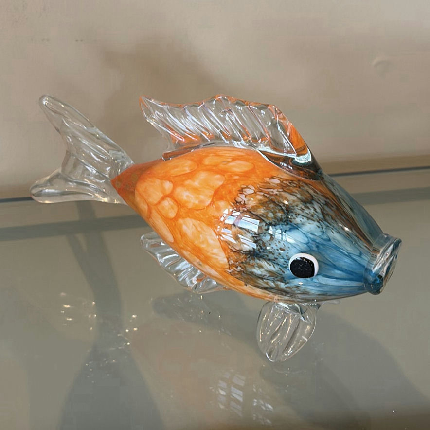 Two Blown Glass Fish Figurines - image 6 of 9
