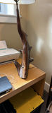 Handcrafted Wood Base Table Lamp with Fabric Shade - thumbnail 8 of 9