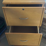 Stacked Wooden Filing Cabinets with Drawers - thumbnail 3 of 6