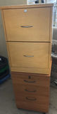 Stacked Wooden Filing Cabinets with Drawers - thumbnail 1 of 6