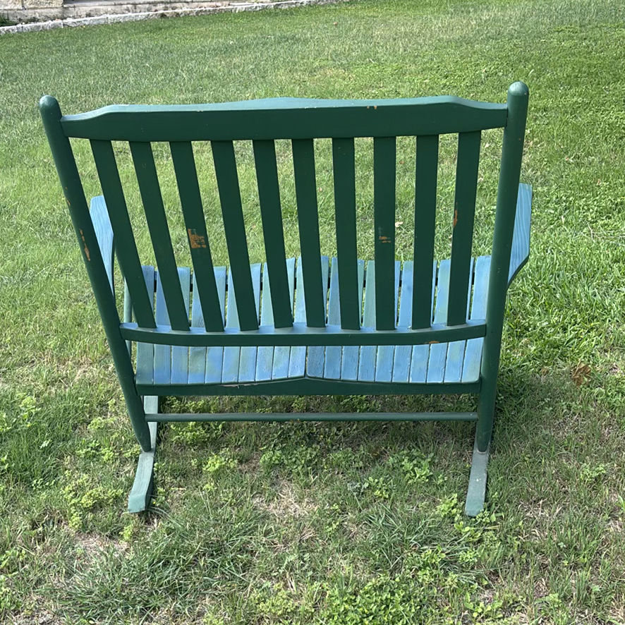Wooden Rocking Bench - image 5 of 5
