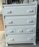 White Wooden Dresser with Multiple Drawers - thumbnail 1 of 4