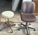 Office Chair and Rolling Stool - thumbnail 1 of 6
