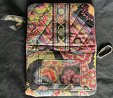 Strawberry-patterned vintage tin box and paisley fabric pouch - thumbnail 3 of 5