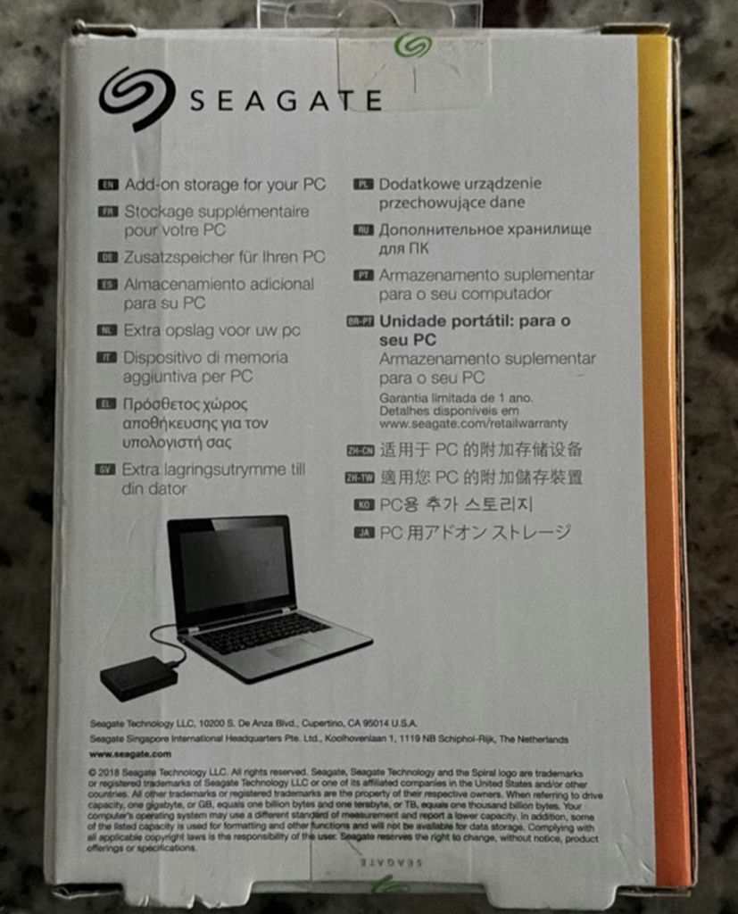 Seagate Expansion 4TB Portable External Hard Drive - image 2 of 3