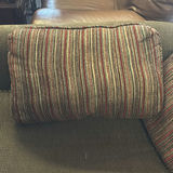 Upholstered Loveseat with Striped Accent Pillows - thumbnail 4 of 6