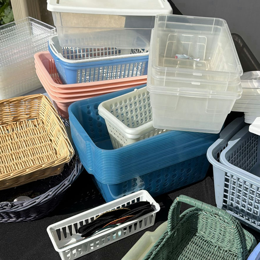 Assorted Storage Bins, Baskets, and Lids - image 2 of 7