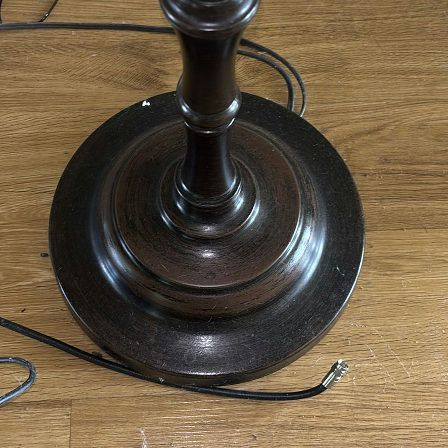 Metal Baker’s Rack with Stone Shelves and Floor Lamp - image 7 of 8