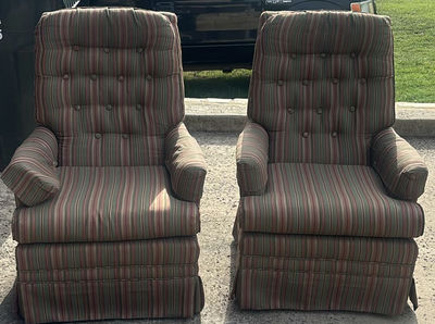 Pair of Upholstered Armchairs - Image 1 of 5