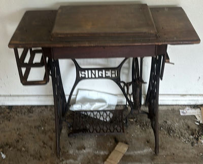 Singer Treadle Sewing Machine Table - Image 1 of 5