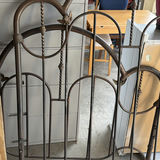 Ornate Metal Bed Headboard and Footboard - thumbnail 1 of 7