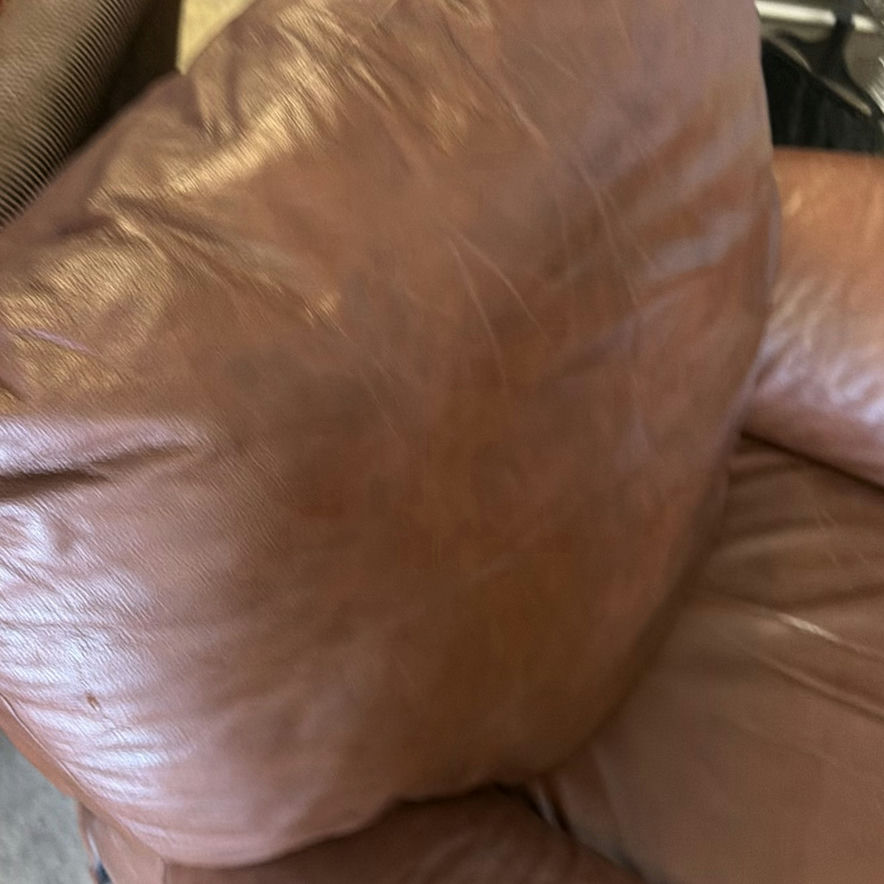 Brown Leather Armchair - image 4 of 6