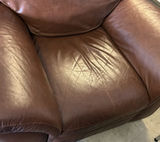 Brown Leather Armchair - thumbnail 3 of 6