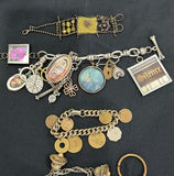Assorted Charm Bracelets with Coins and Pendants - thumbnail 3 of 4