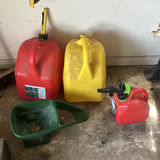 Fuel Lv Containers and Assorted Yard Tools - thumbnail 1 of 5