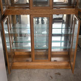 Wooden Glass-Front Display Cabinet - thumbnail 7 of 8