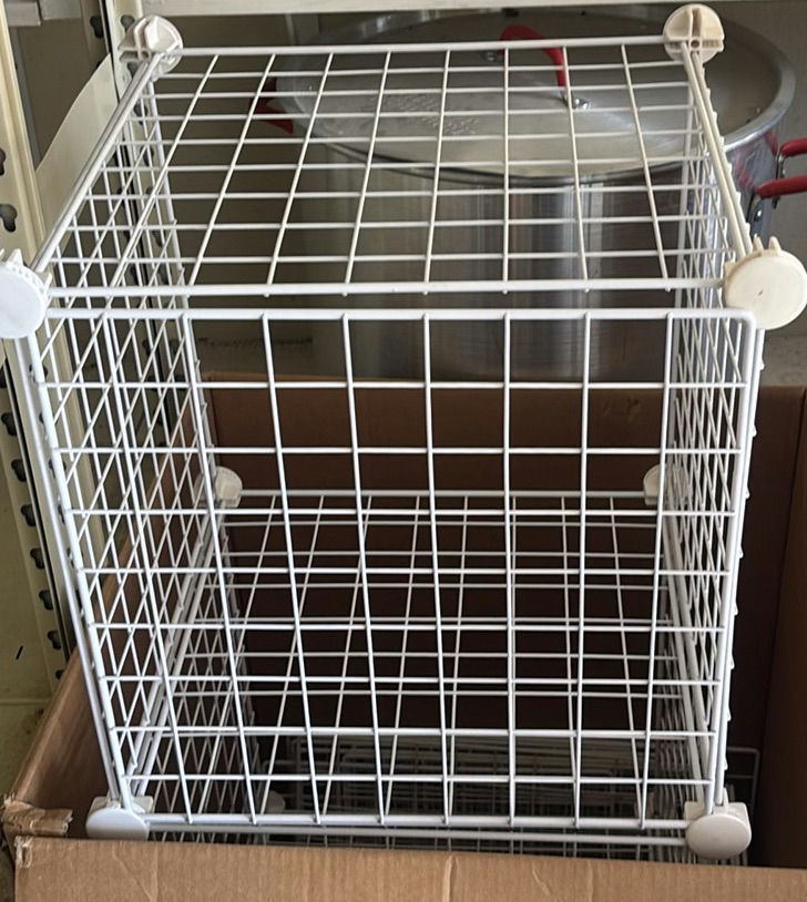 White Wire Storage Cube Panels - image 2 of 7
