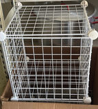 White Wire Storage Cube Panels - thumbnail 2 of 7