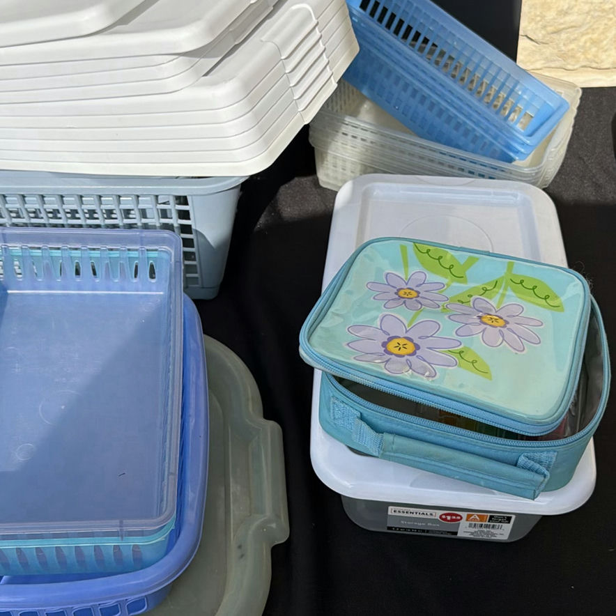 Assorted Storage Bins, Baskets, and Lids - image 5 of 7