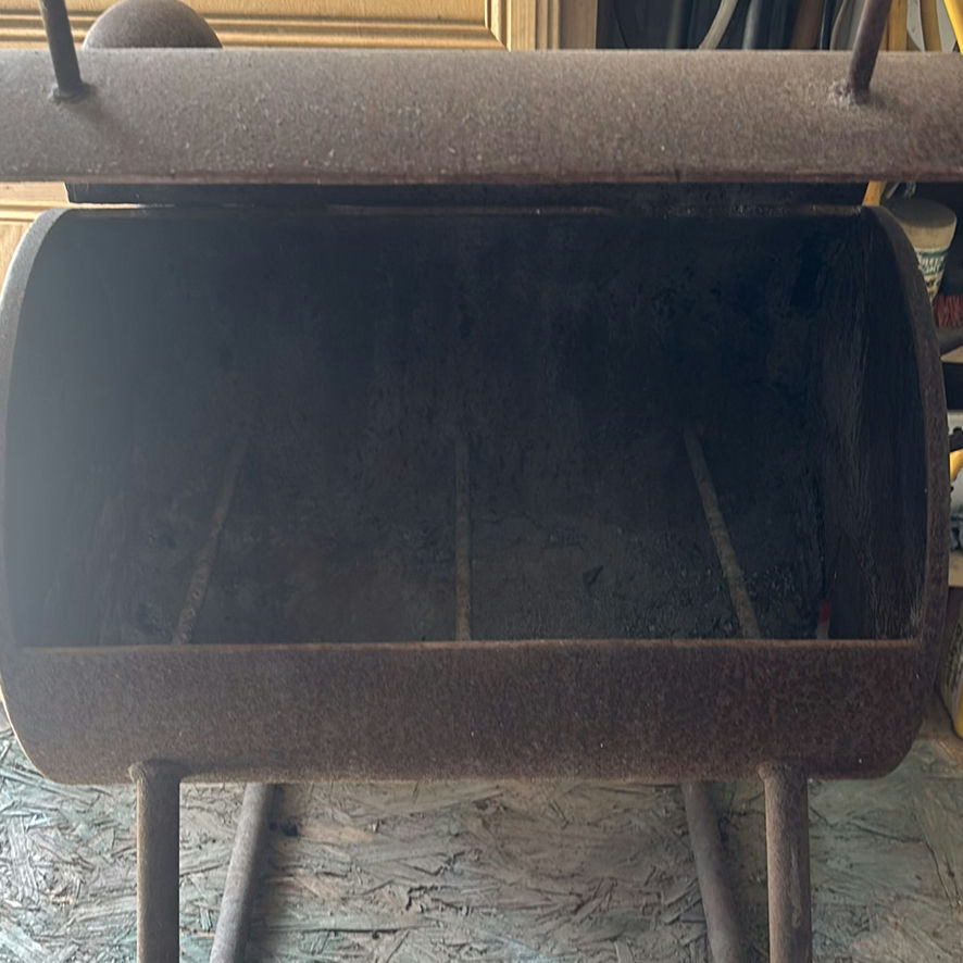 Metal Barrel-Style Charcoal Grill - image 3 of 6