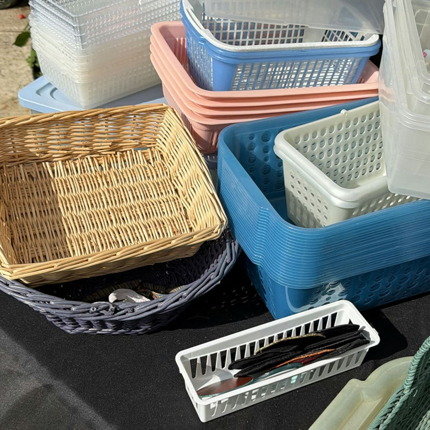 Assorted Storage Bins, Baskets, and Lids - image 3 of 7