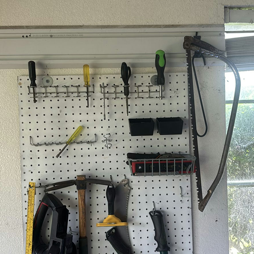 Pegboard with Assorted Hand and Yard Tools - image 4 of 5
