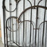 Ornate Metal Bed Headboard and Footboard - thumbnail 4 of 7