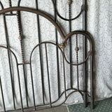 Ornate Metal Bed Headboard and Footboard - thumbnail 5 of 7