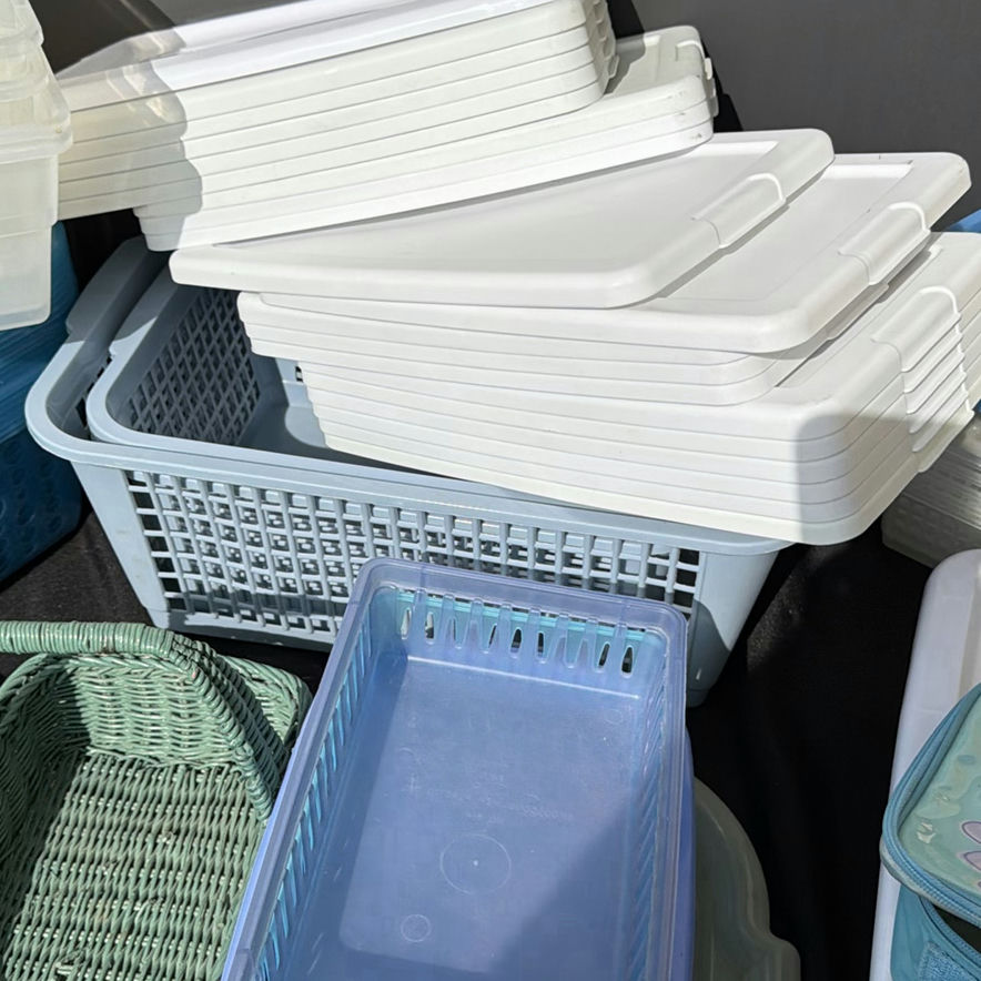 Assorted Storage Bins, Baskets, and Lids - image 6 of 7