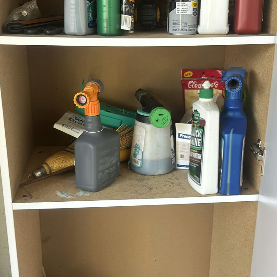 Assorted Garage Tools and Household Cleaning Supplies - image 3 of 9