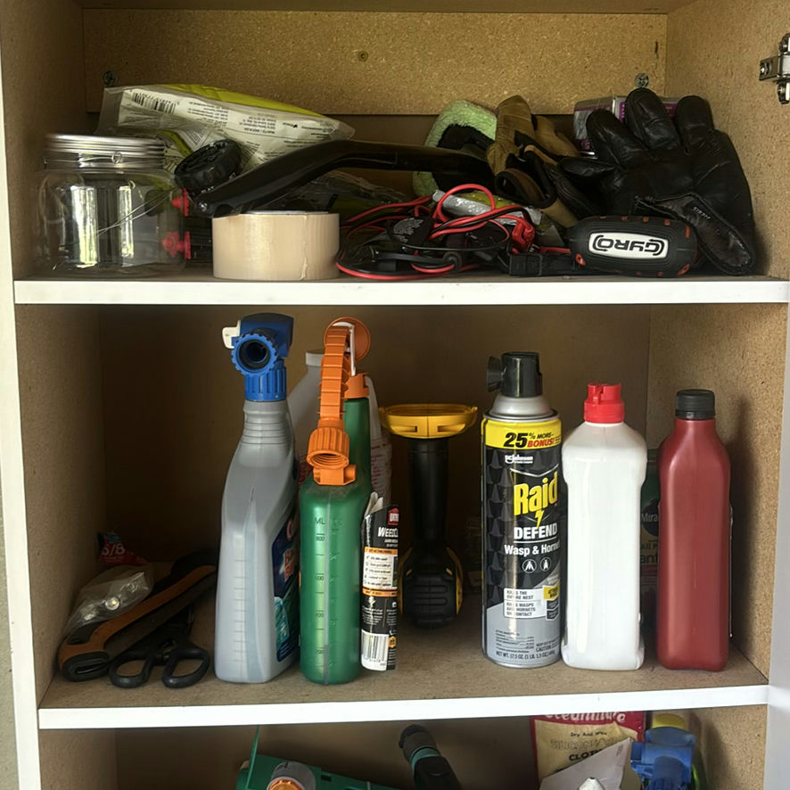 Assorted Garage Tools and Household Cleaning Supplies - image 2 of 9