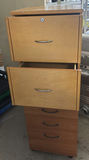 Stacked Wooden Filing Cabinets with Drawers - thumbnail 2 of 6
