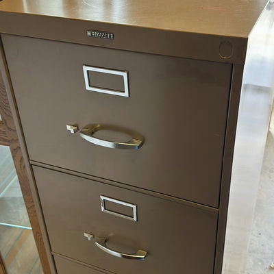 Anderson Hickory Four-Drawer Metal Filing Cabinet - Image 1 of 5