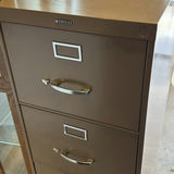 Anderson Hickory Four-Drawer Metal Filing Cabinet - thumbnail 1 of 5