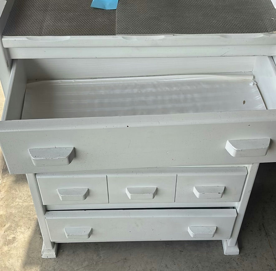 White Wooden Dresser with Multiple Drawers - image 4 of 4