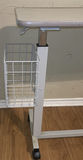 Rolling Overbed Table with Wire Basket - thumbnail 2 of 4
