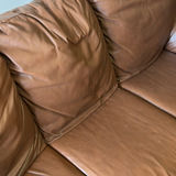 Brown Leather Three-Seat Sofa - thumbnail 7 of 7