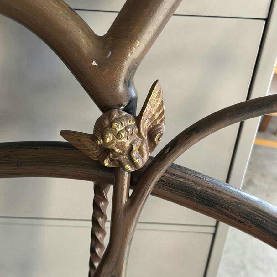 Ornate Metal Bed Headboard and Footboard - image 2 of 7