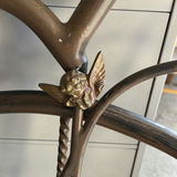 Ornate Metal Bed Headboard and Footboard - thumbnail 2 of 7