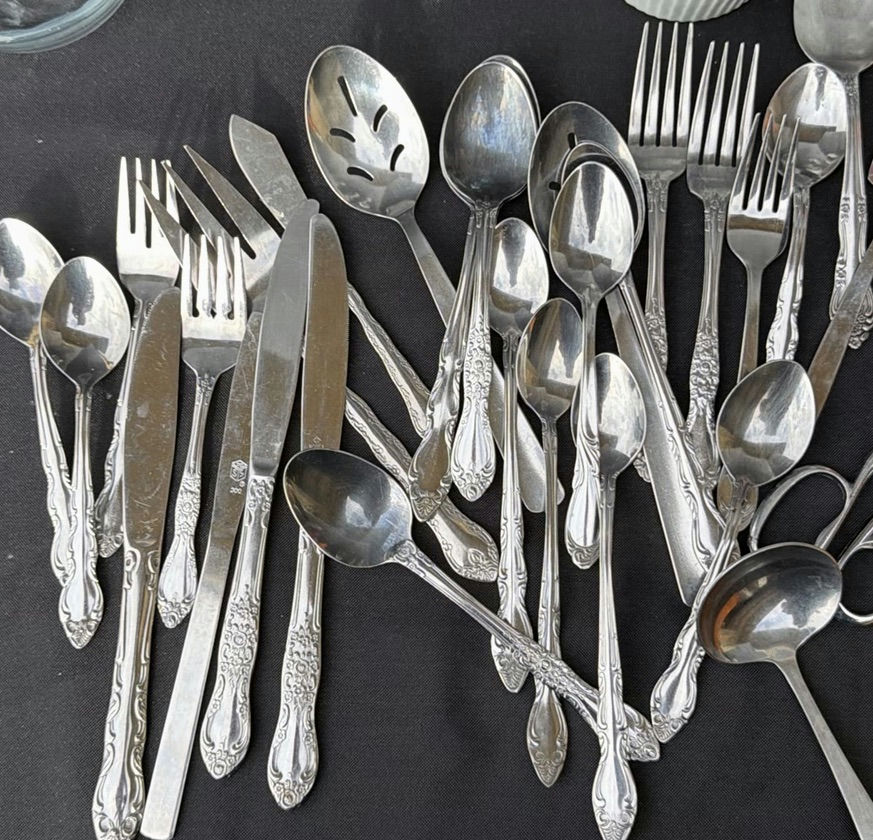 Assorted Kitchenware, Flatware, Glassware, and Decorative Spoons - image 4 of 7