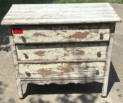 Wooden Three-Drawer Chest - Image 1 of 5